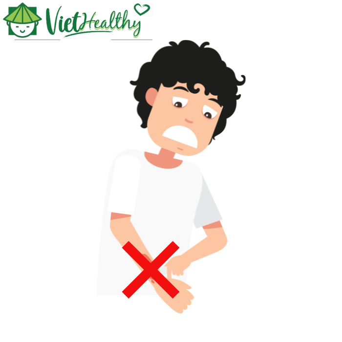 Tránh sờ chỗ da phồng rộp